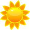 Sun Clipart Image   Clip Art Illustration Of A Bright Yellow Sun