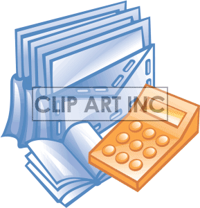 Supplies Calculator Mail Documents Bc2 005 Clip Art Business Supplies