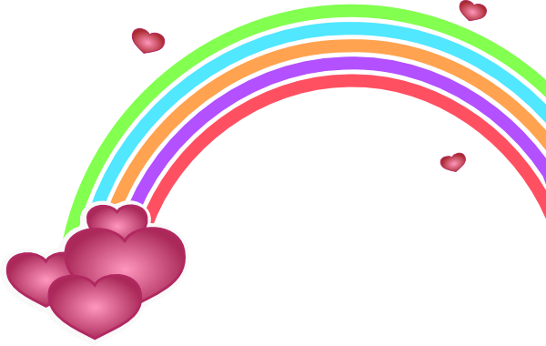 Valentine Rainbow Clip Art At Clker Com   Vector Clip Art Online