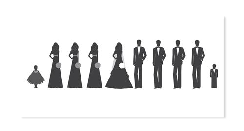 Back   Gallery For   Wedding Party Silhouette Clip Art
