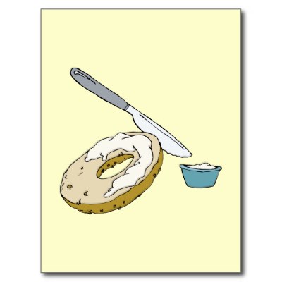 Bagel With Cream Cheese Clip Art Cream Cheese And Bagels Clip