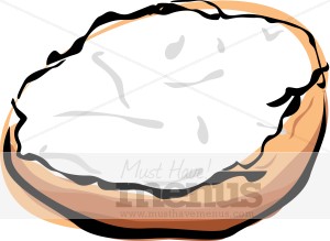 Bagel With Cream Cheese Clipart