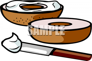 Bagel With Cream Cheese Clipart Picture   Foodclipart Com
