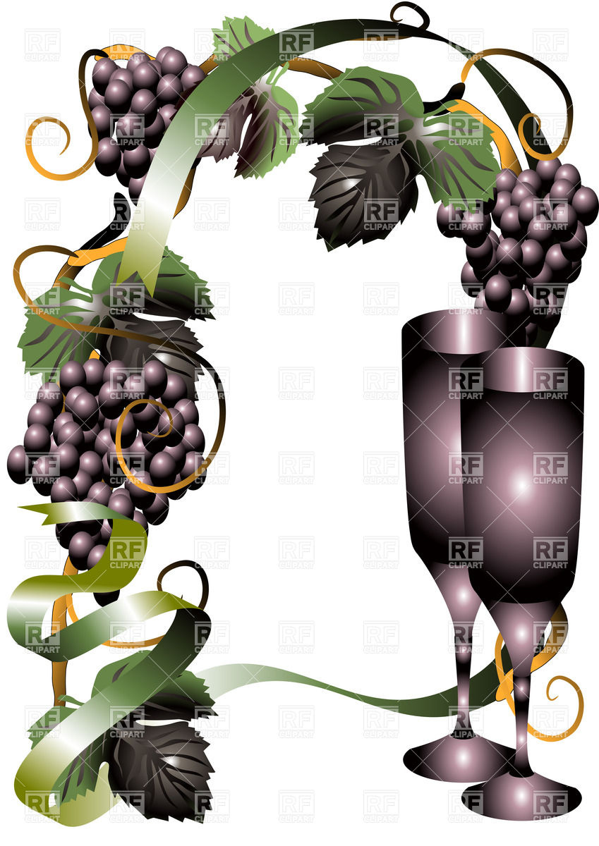 Border Clip Art Wine Bottle Border Clip Art Grape Vine Border Clip Art