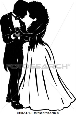 Clip Art   Prom Couple   Fotosearch   Search Clipart Illustration