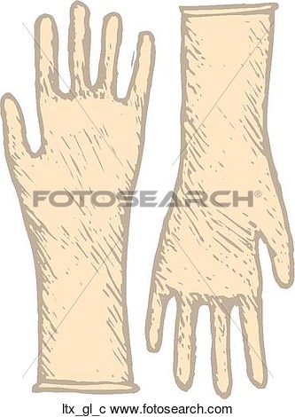 Clipart   Latex Gloves  Fotosearch   Search Clip Art Illustration