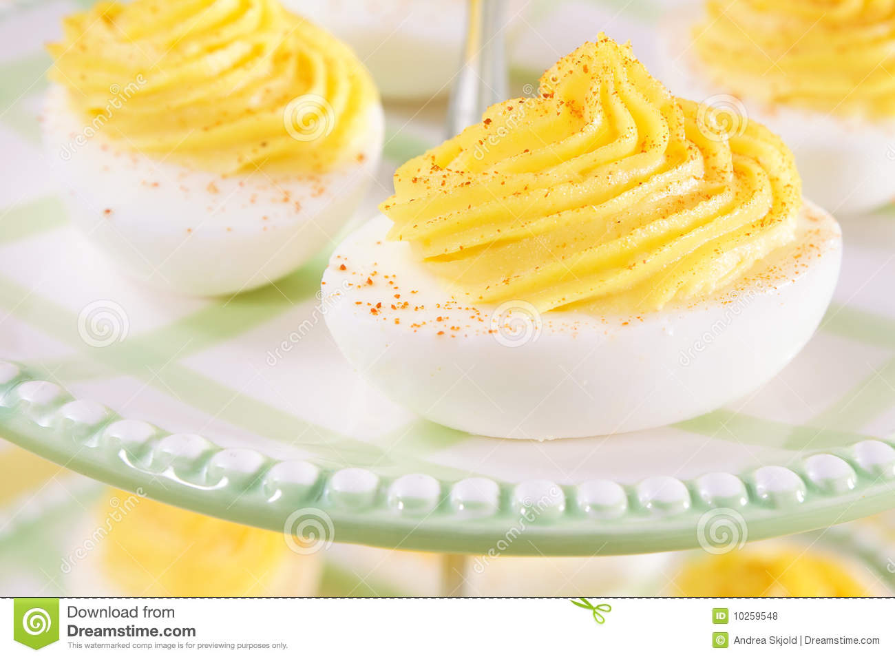Deviled Eggs Sprinkled With Paprika   A Favorite Party Appetizer