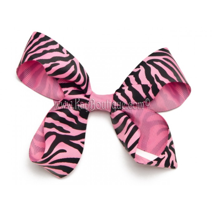 Extra Large Animal Print Hair Bows With Clip Hot Pink Zebra 680x680 1