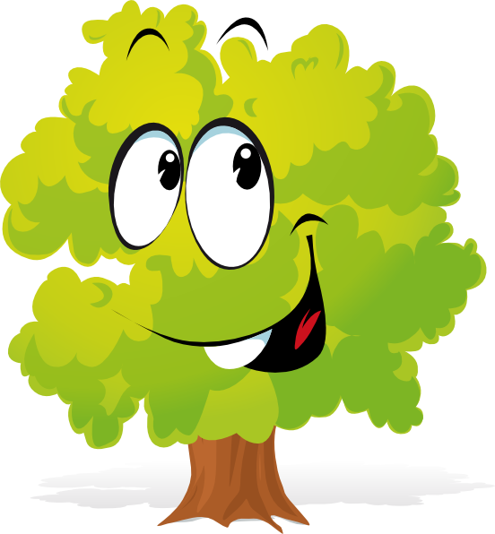 Happy Cartoon Tree Clip Art At Clker Com   Vector Clip Art Online