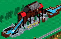 In Levels 3 And 4 As Part Of The Log Flume Ride This Ride Attachment
