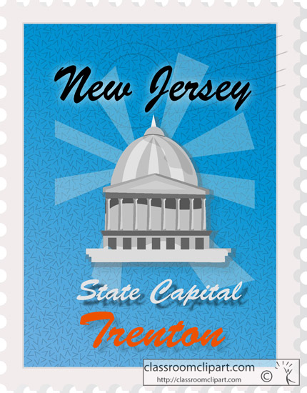 New Jersey   Trenton New Jersey State Capital   Classroom Clipart