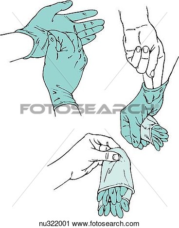 Proper Technique Of Removing Rubber Gloves  Nu322001   Search Clip Art    