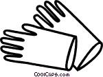 Rubber Gloves Vector Clip Art