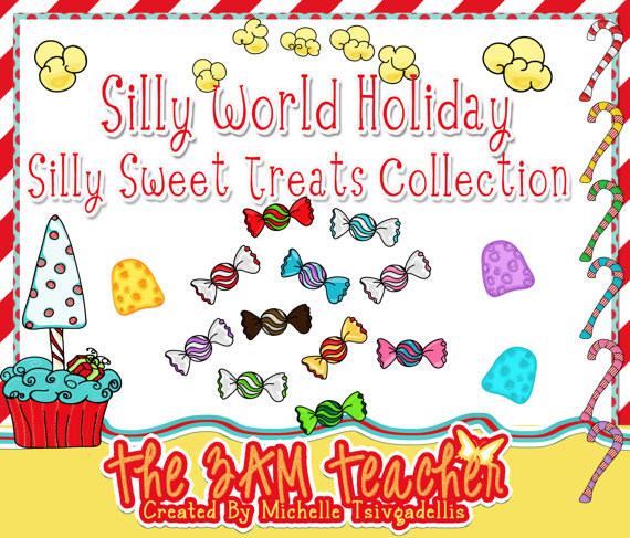 Silly World Holiday  Sweet Treats Clip Art By The3amteacher