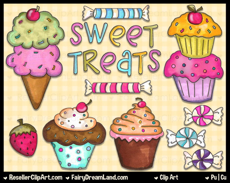 Sweet Treats Clip Art Commercial Use Graphic By Resellerclipart