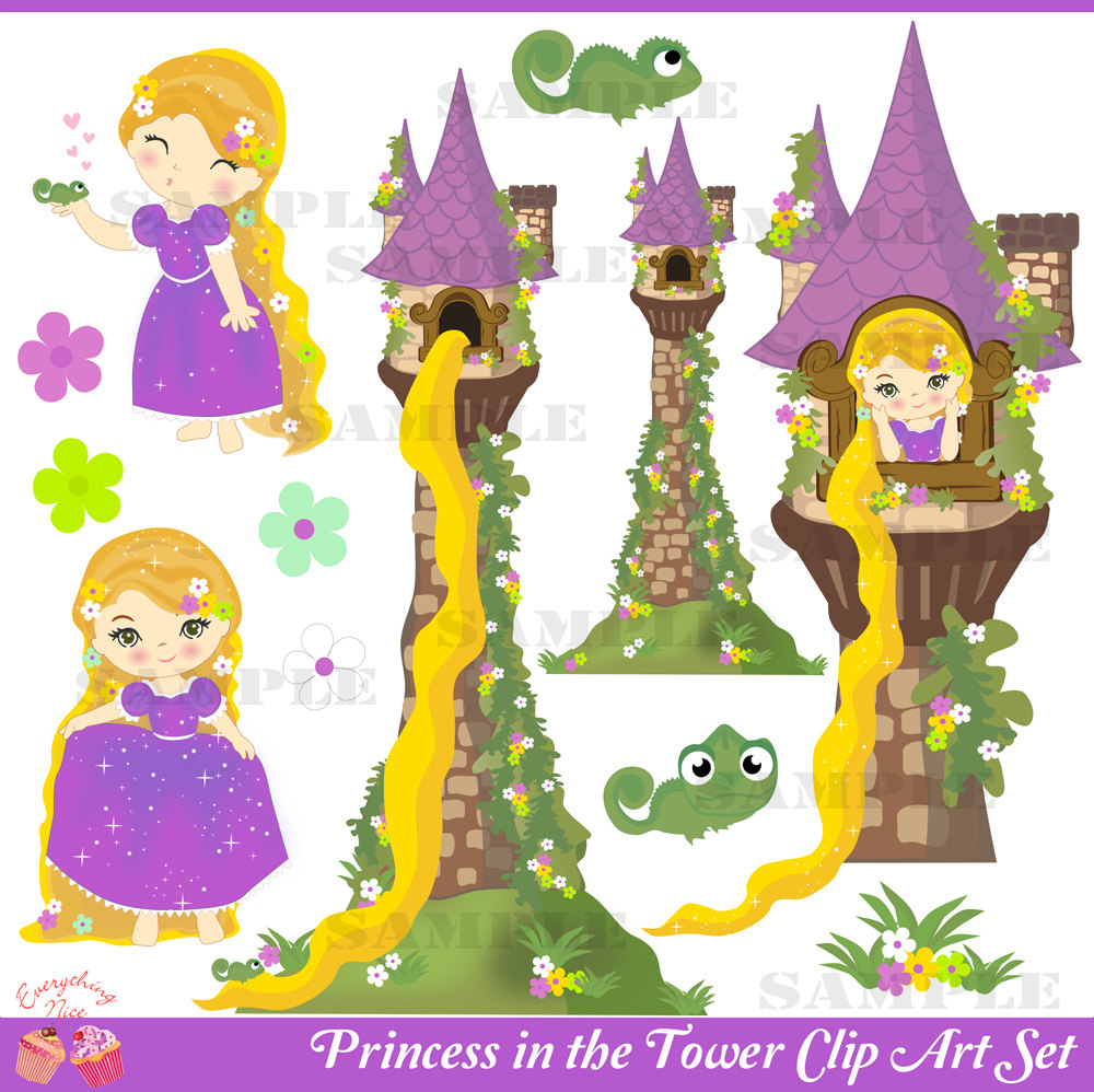 Tangled Clip Art Pascal Princess In The Tower Clip Art