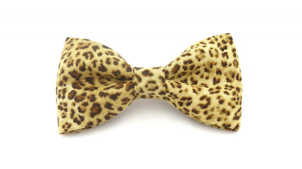 Toddler 2t 3t Clip On Cheetah Animal Print Bow Tie