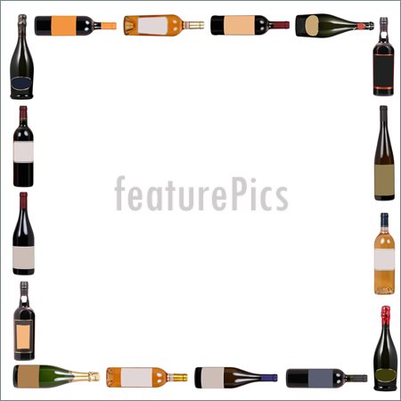 Wine Bottle Border Clip Art Page Borders Wine Clip Art Borders