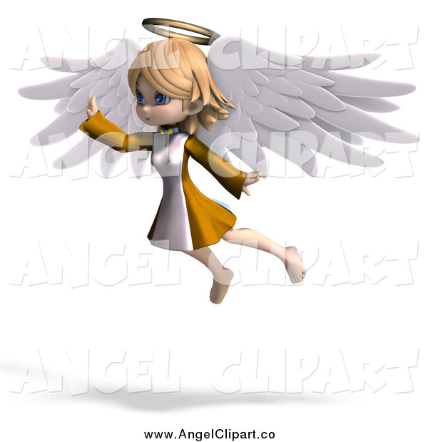 3d Cute Angel Girl Flying Angel Clip Art Ralf61