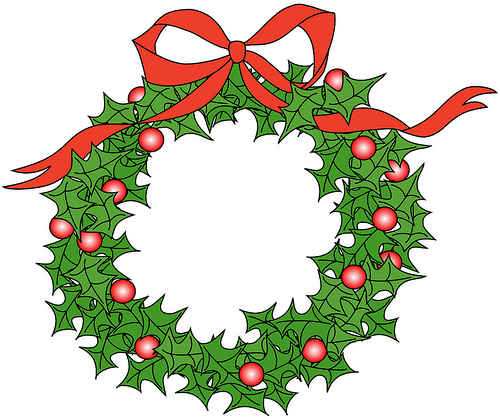 Artzee Chris  Cool Clipart   Graphics  Holly Wreath Illustration