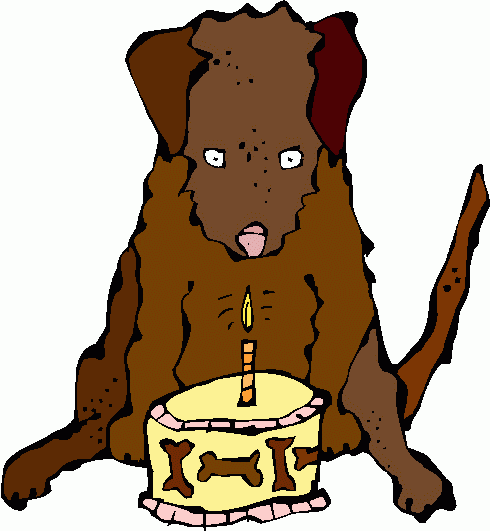 free clip art dog birthday - photo #4