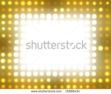 Broadway Lights Clip Art Theater Marquee Lights   Stock