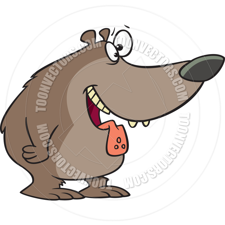 Cartoon Hungry Bear By Ron Leishman   Toon Vectors Eps  11135