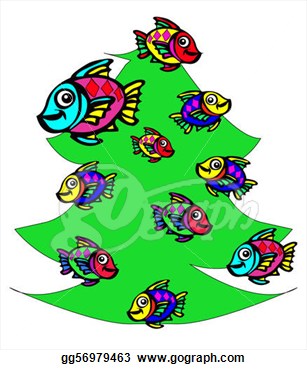 Christmas Fish Clip Art Http   Www Gograph Com Illustration Fish At