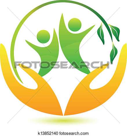 Clipart   Healthy And Happy People Logo  Fotosearch   Search Clip Art