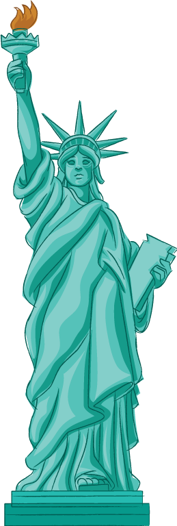 Free Statue Of Liberty Clip Art Black And White Statue Of Liberty Clip
