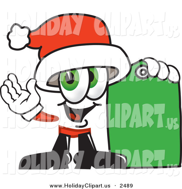 Holiday Clip Art Of A Cheerful Santa Claus Mascot Cartoon Character
