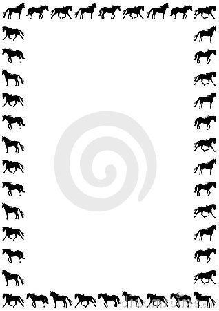 Horse Border   Animalgals