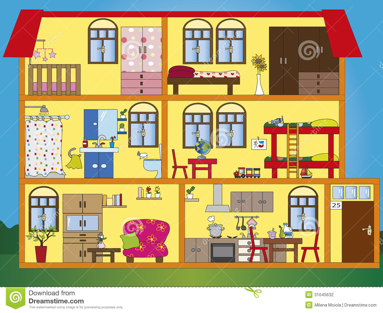 House Interior Stock Photography   Image  31045632