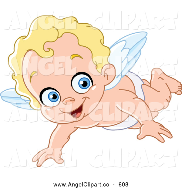 Of A Blond Baby Angel Flying Angel Clip Art Yayayoyo