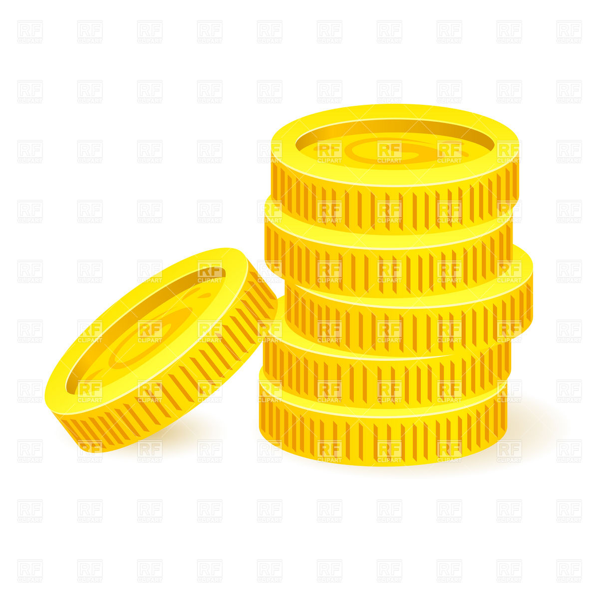 Pile Of Simple Golden Coins 16173 Objects Download Royalty Free    