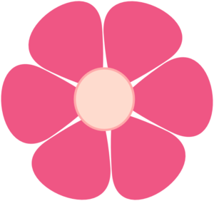 Pink Flower Clip Art At Clker Com   Vector Clip Art Online Royalty