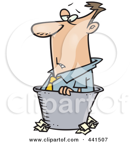 Royalty Free  Rf  Clip Art Illustration Of A Cartoon Happy Garbage Man