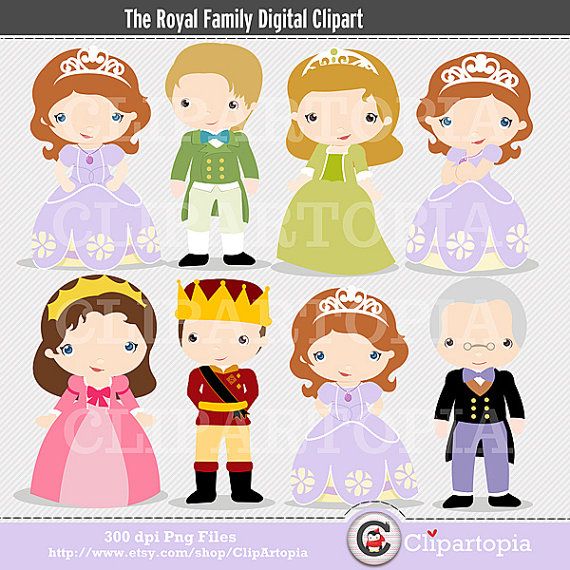 The Royal Family Digital Clipart For Personal And Commercial Use  Ins