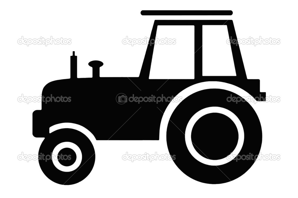 Tractor Clip Art Black And