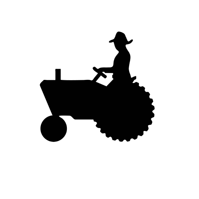 Tractor Silhouette Clip Art Farm Equipment Silhouette