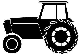 Working Vehicles Tractor Tractor Silhouette A Public Domain Png Image