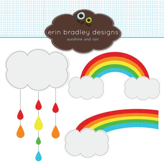 50  Off Sale Rainbow Clipart Clip Art Personal   Commercial Use With    