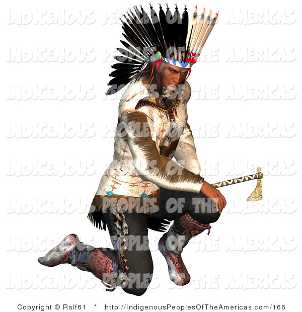 American Man Using A Hatchet Native American Clip Art Ralf61
