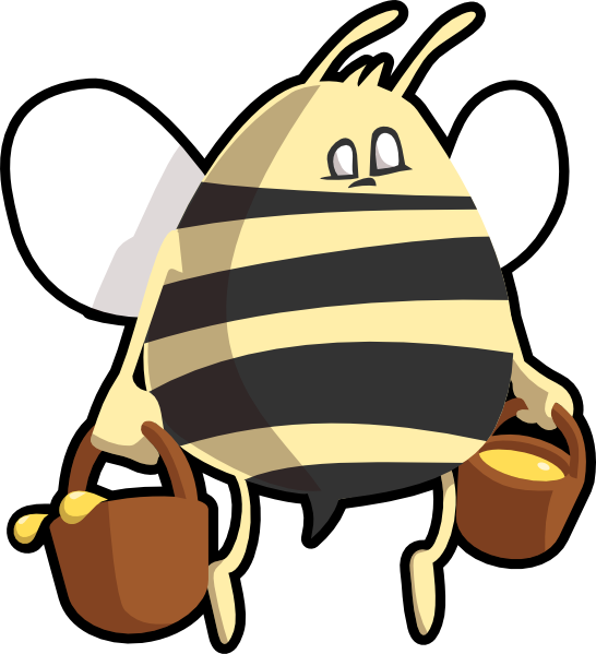 Cartoon Bee Clip Art  Png And Svg