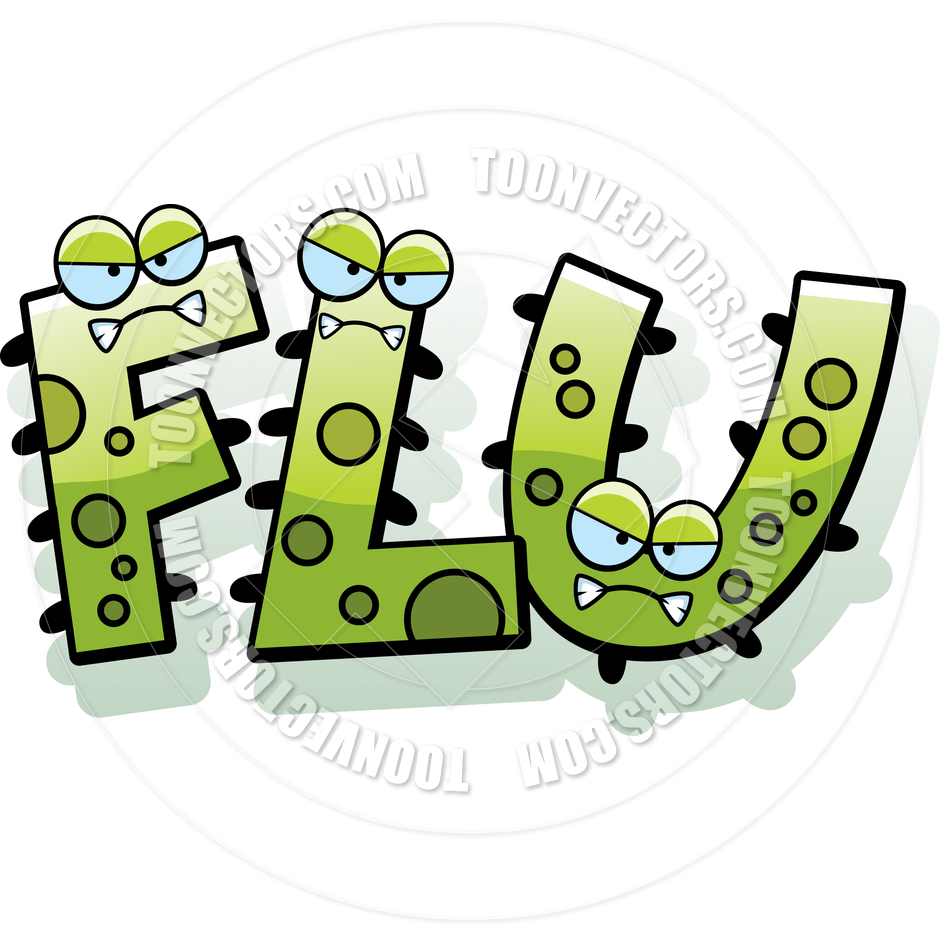 Cartoon Flu Bug Text By Cory Thoman   Toon Vectors Eps  81204