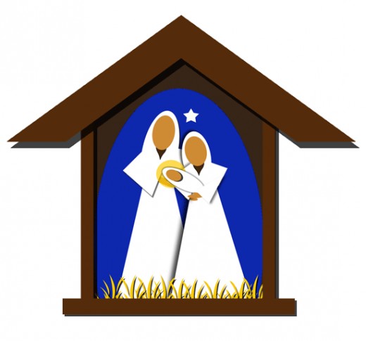 Christmas Nativity Scene Clipart Image