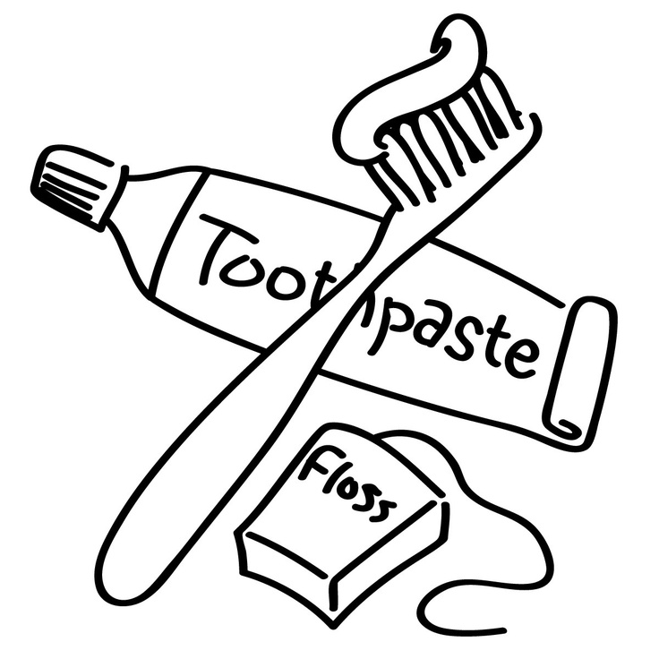     Clip Art Coloring Pages Dental Teeth Teeth Smile Daily Activities
