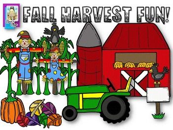 Clip Art  Fall Harvest Fun Bundle