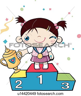 Contest School Life Women Woman Child Competition Illustration