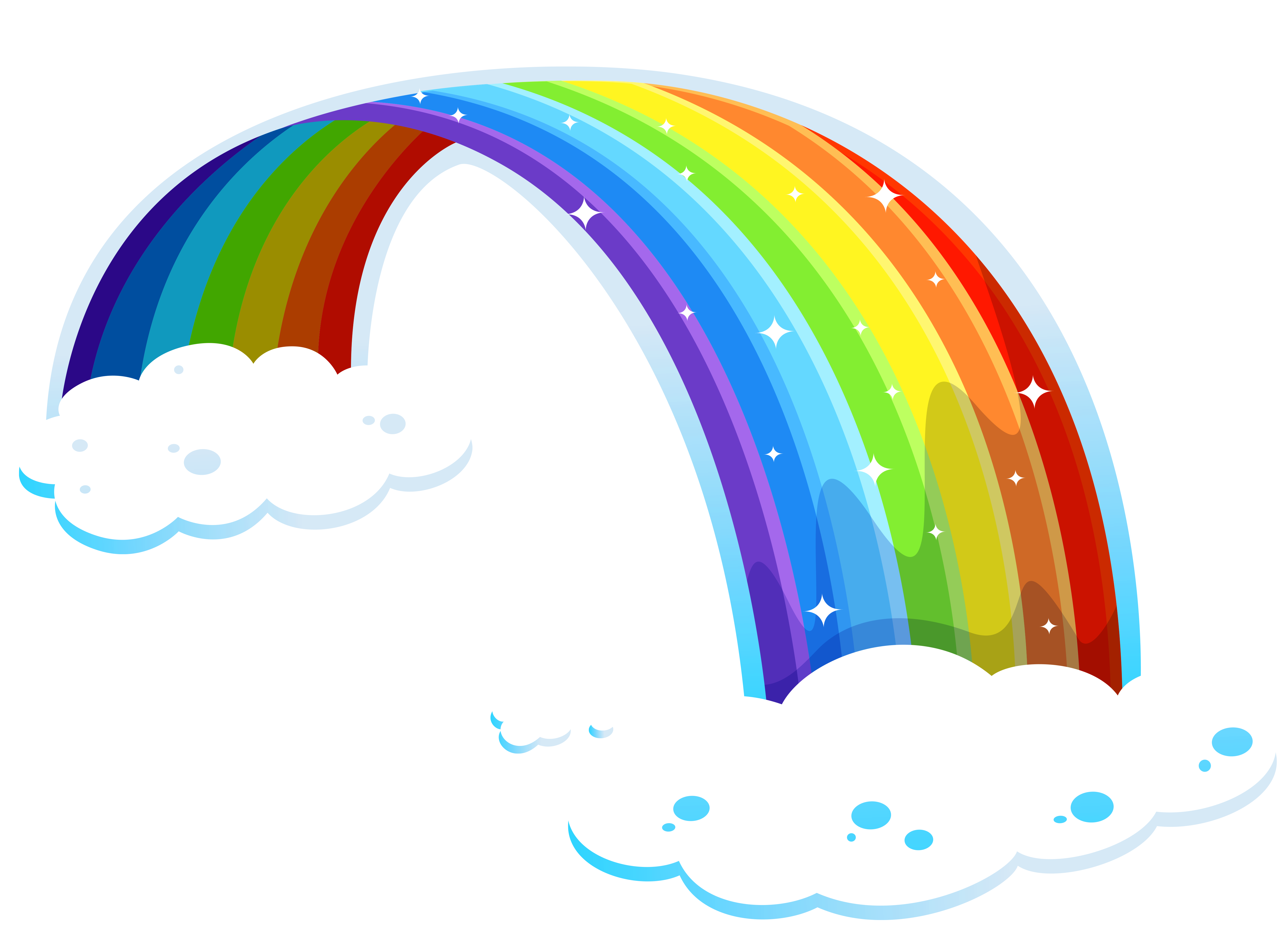 Png  Rainbow With Clouds    Clipart Panda   Free Clipart Images